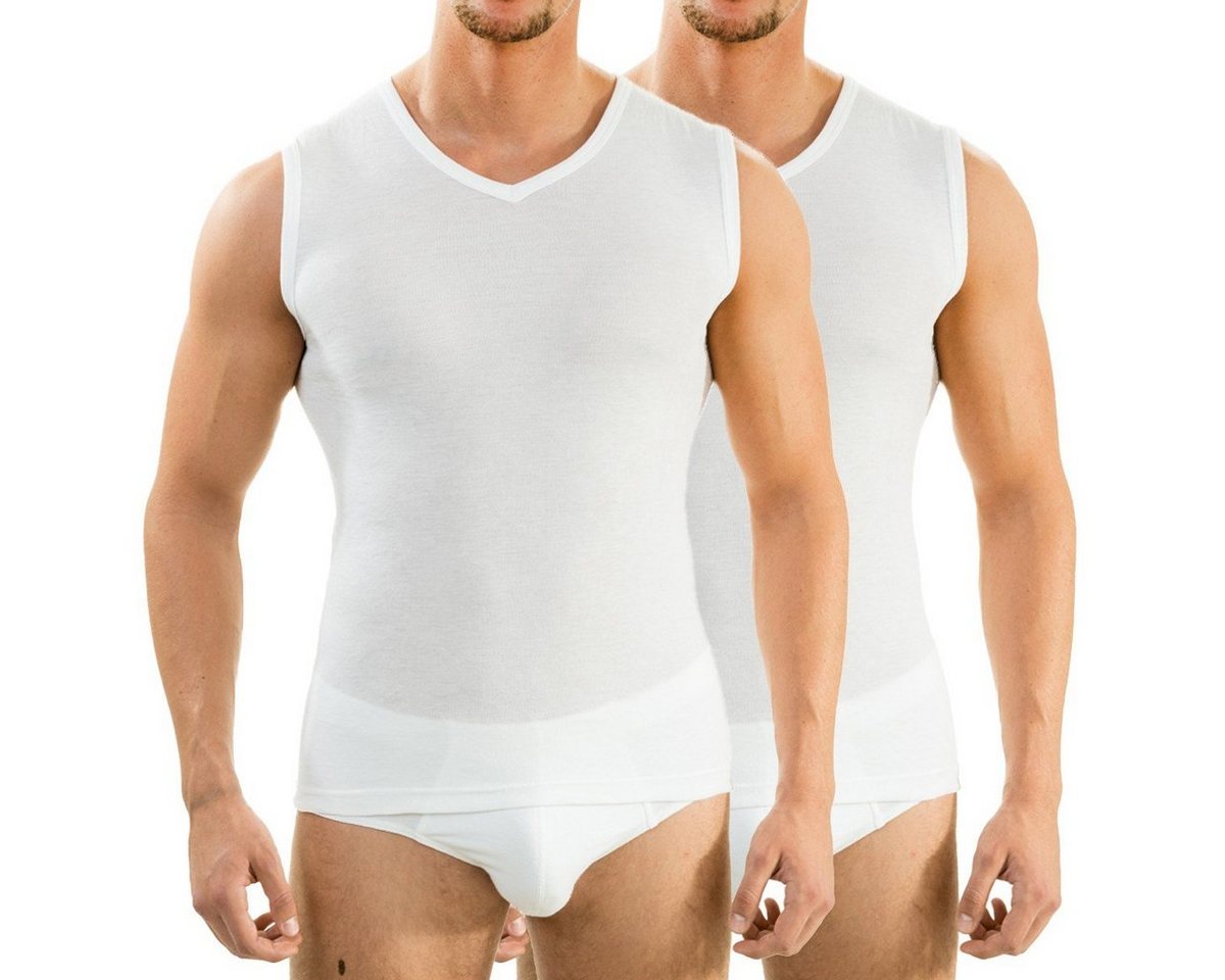HERMKO Funktionsunterhemd 2 x 63050 Herren Funktionsunterhemd Muskelshirt mit V-Neck Tank Top HERMKO Funktionsunterhemd 2 x 63050 Herren Funktionsunterhemd Muskelshirt mit V-Neck Tank Top von HERMKO