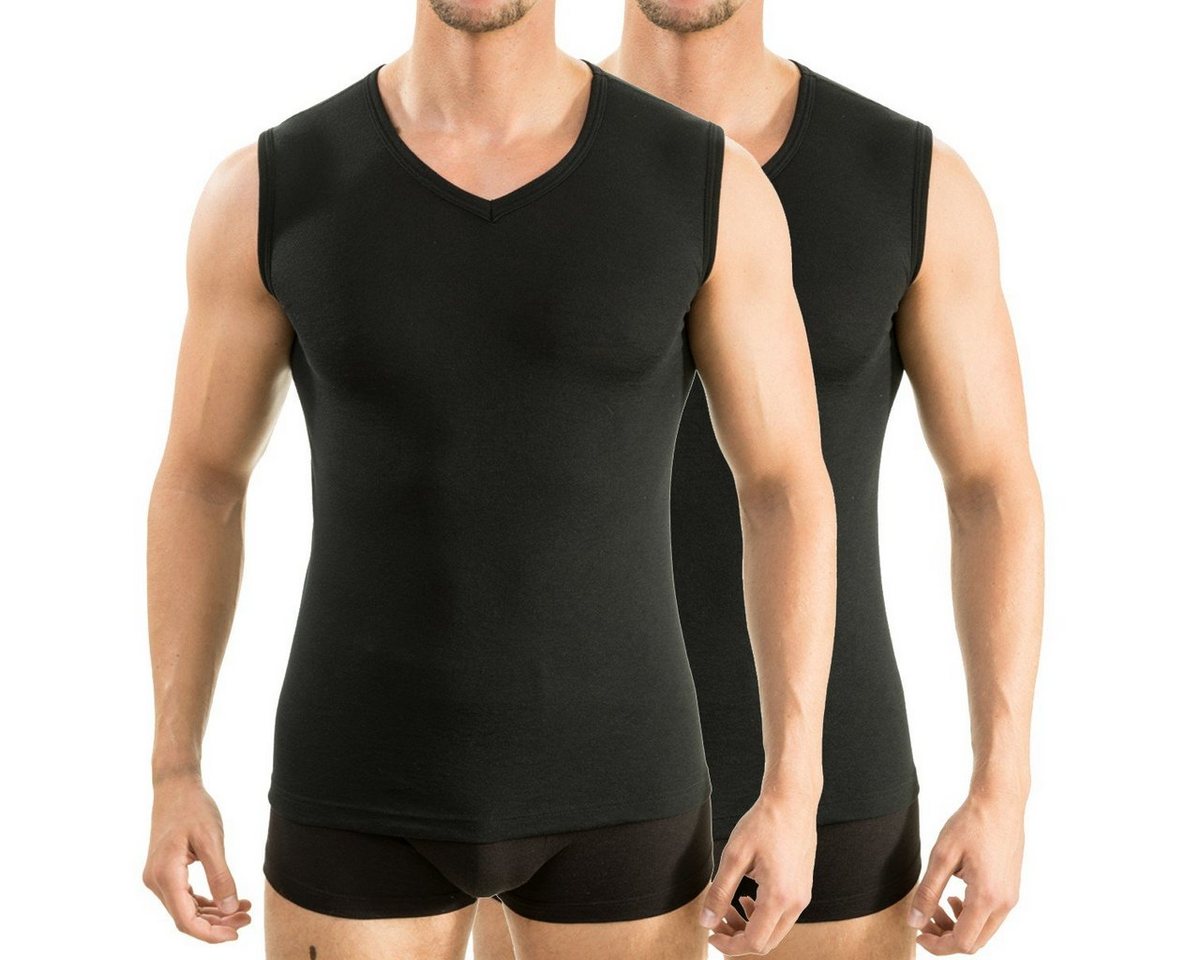 HERMKO Funktionsunterhemd 2 x 63050 Herren Funktionsunterhemd Muskelshirt mit V-Neck Tank Top HERMKO Funktionsunterhemd 2 x 63050 Herren Funktionsunterhemd Muskelshirt mit V-Neck Tank Top von HERMKO