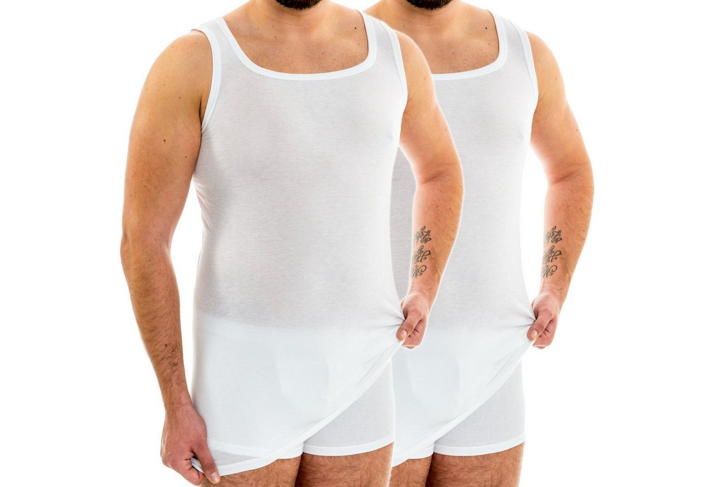HERMKO Achselhemd 63027 2er Pack Herren Funktionsunterhemd extralang HERMKO Achselhemd 63027 2er Pack Herren Funktionsunterhemd extralang von HERMKO