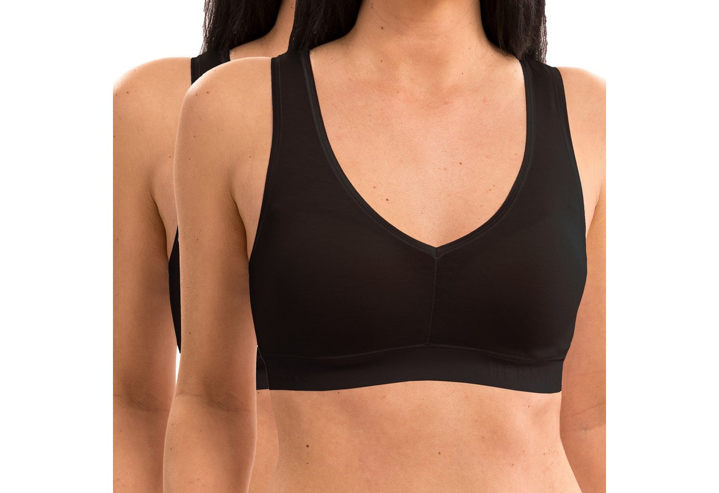 HERMKO Bustier 5420 2er Pack Damen Bustier mit schönem Bund HERMKO Bustier 5420 2er Pack Damen Bustier mit schönem Bund von HERMKO