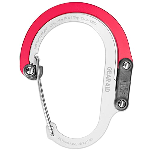 GEAR AID HEROCLIP Karabinerclip und -Haken (Groß) für Camping, Rucksack, Organisation und Garage, Rot GEAR AID HEROCLIP Karabinerclip und -Haken (Groß) für Camping, Rucksack, Organisation und Garage, Rot von Gear Aid