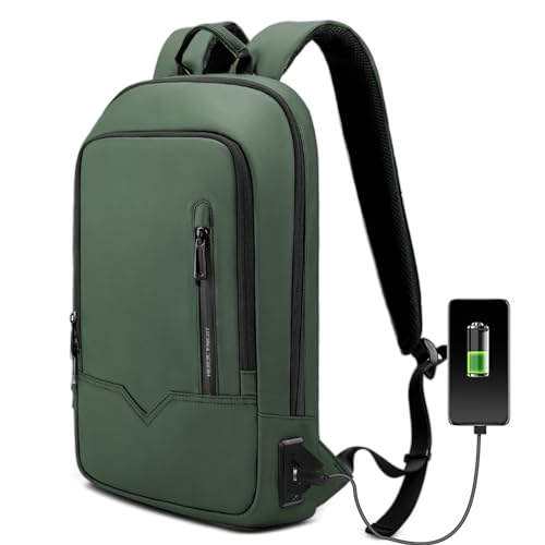 HEROIC KNIGHT Laptop Rucksack Herren Leicht Business Rucksack mit USB-Anschluss Wasserdichter Rucksack Herren Schulrucksack jungen 15,6 Zoll Laptop Backpack für Schule Arbeit Uni Reisen-Grün HEROIC KNIGHT Laptop Rucksack Herren Leicht Business Rucksack mit USB-Anschluss Wasserdichter Rucksack Herren Schulrucksack jungen 15,6 Zoll Laptop Backpack für Schule Arbeit Uni Reisen-Grün von HEROIC KNIGHT