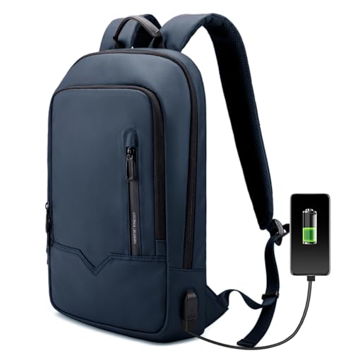 HEROIC KNIGHT Laptop Rucksack Herren Leichte Laptoptasche mit USB-Anschluss Wasserdichter handgepäck Business Rucksack mit 15,6 Zoll für Schule Arbeit Wandern Uni Reisen-Blau HEROIC KNIGHT Laptop Rucksack Herren Leichte Laptoptasche mit USB-Anschluss Wasserdichter handgepäck Business Rucksack mit 15,6 Zoll für Schule Arbeit Wandern Uni Reisen-Blau von HEROIC KNIGHT