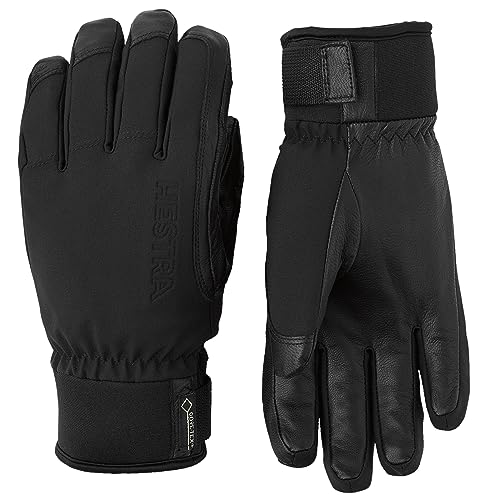 HESTRA Alpine Short Gore-tex Schwarz, Gore-Tex Fingerhandschuh, Größe 7 - Farbe Black von HESTRA