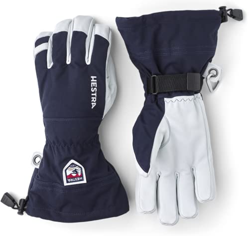 HESTRA Army Heli 5-Finger-Skihandschuh für Herren, Leder S Navy HESTRA Army Heli 5-Finger-Skihandschuh für Herren, Leder S Navy von HESTRA