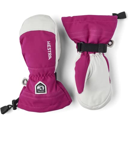 Hestra Jungen Kid's Army Leather Heli Ski Mitt HandschuheRosa/Grau/Weiß 5 Hestra Jungen Kid's Army Leather Heli Ski Mitt HandschuheRosa/Grau/Weiß 5 von HESTRA