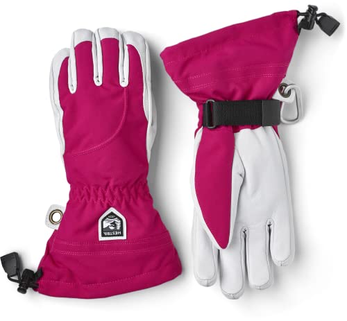 HESTRA Damen Heli Ski Handschuhe, Fuchsia-Offwhite, EU 7 HESTRA Damen Heli Ski Handschuhe, Fuchsia-Offwhite, EU 7 von HESTRA