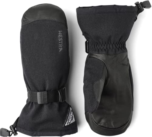 HESTRA Powder Gauntlet Mitt Schwarz, Fausthandschuh, Größe 8 - Farbe Black von HESTRA