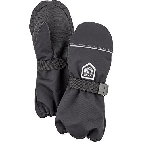 Havaiana Hestra Kinder Woll Terry Mitt, Black, S von HESTRA