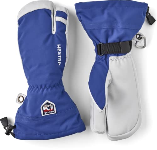 Hestra Armee Leder Heli Ski 3 Finger Handschuh ROYAL BLUE 7 von HESTRA