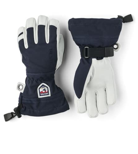 HESTRA Army Leather Heli Ski 5-Finger Handschuhe Kinder Navy Handschuhgröße 7 2020 Outdoor Handschuhe von HESTRA