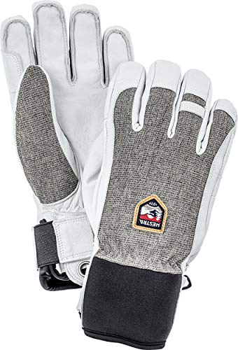 Hestra Army Leder Patrol Handschuh - Warmer, vielseitiger Schneehandschuh für Winter, Skifahren und Snowboarden - Hellgrau - 11 von HESTRA