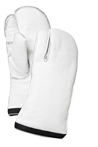 Hestra Herren Heli Ski Liner 3 Finger HandschuheWeiß/Grau 11 von HESTRA