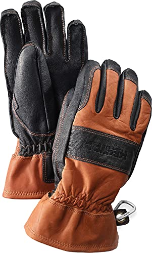 Hestra Herren und Damen Skihandschuhe: Guide-Leder-Winterhandschuhe mit Wollfutter, Braun/Schwarz, Größe 9 Hestra Herren und Damen Skihandschuhe: Guide-Leder-Winterhandschuhe mit Wollfutter, Braun/Schwarz, Größe 9 von Hestra