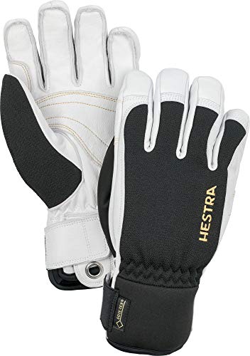 Hestra Ski- und Reithandschuhe aus Armee-Leder und Gore-Tex, Unisex, 30370-100020-11, Black/Offwhite, 11 Hestra Ski- und Reithandschuhe aus Armee-Leder und Gore-Tex, Unisex, 30370-100020-11, Black/Offwhite, 11 von Hestra