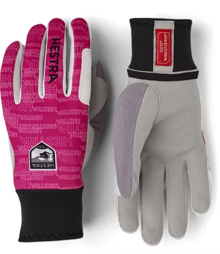 Hestra Windstopper Touring 5-Finger-Handschuh - Fuchsia Print - 9 von HESTRA