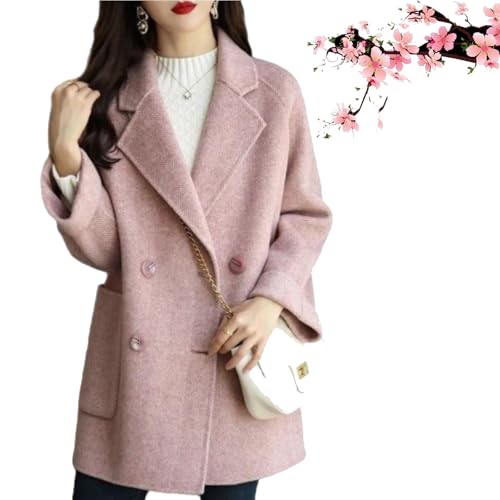 HESYSUAN Damen Jacquard Blazer Jacke Open Front Casual Business Office Jacquard Blazer Erbsenmantel Langarm Business Büro Casual Blazer von HESYSUAN