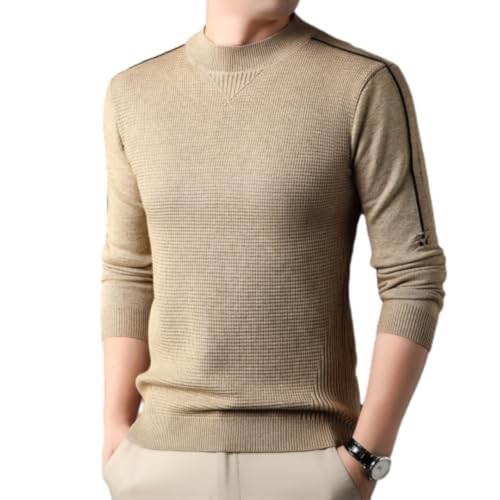 HESYSUAN Herren Kaschmir-Rollkragenpullover, Rollkragenpullover, wärmer, bequem, Rollkragenpullover, Business-Pullover, Rollkragenpullover, Camel, 105/M/48) von HESYSUAN