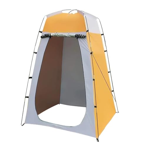 HEUchuan Tragbares Outdoor-Zelt Tragbares Sichtschutz-Duschzelt im Freien, wasserdichter Umkleideraum, Unterschlupf for Camping, Wandern, Strand, Toilette, Badezimmer(Yellow) von HEUchuan