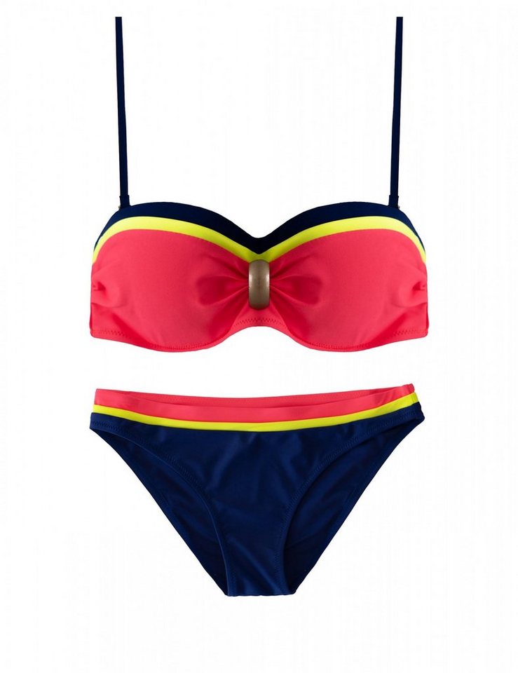 HEVENTON Bandeau-Bikini dreifarbig HEVENTON Bandeau-Bikini dreifarbig von HEVENTON