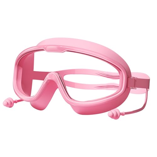 HEXEH No Leak Swim Goggles,Mynheir Goggles,Consulbefor Swim Goggles, No Leaking Swim Glasses for Men Women Youth kids (Kids,Pink-B) von HEXEH