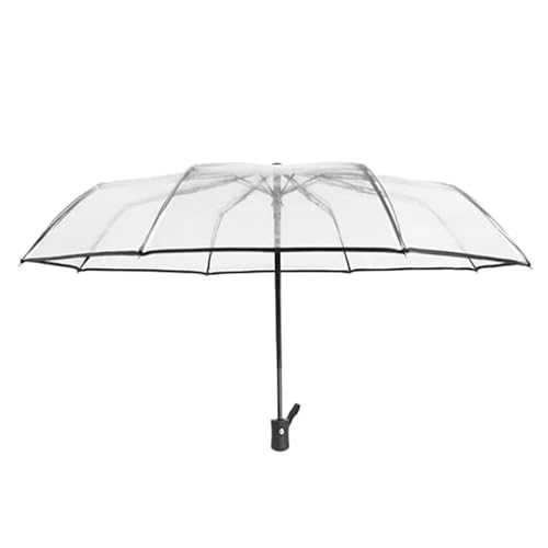 HEXHUASR Regenschirm Transparentes Faltbares Automatischer Regenschirm-Z9007-1A-Tr von HEXHUASR