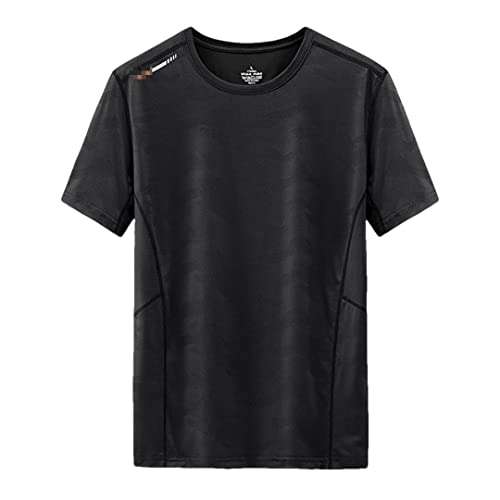 Ice Silk T-Shirt Herren T-Shirt Sommer Elastisch Casual Kurzarm Bedruckt T-Shirt Ice Silk T-Shirt Herren T-Shirt Sommer Elastisch Casual Kurzarm Bedruckt T-Shirt von HEYDHSDC