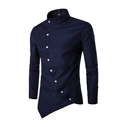 Unregelmäßiges Hemd Herren Knöpfe Regular Fit Herren Shirts Asymmetrisches Hemd Unregelmäßiges Hemd Herren Knöpfe Regular Fit Herren Shirts Asymmetrisches Hemd von HEYDHSDC