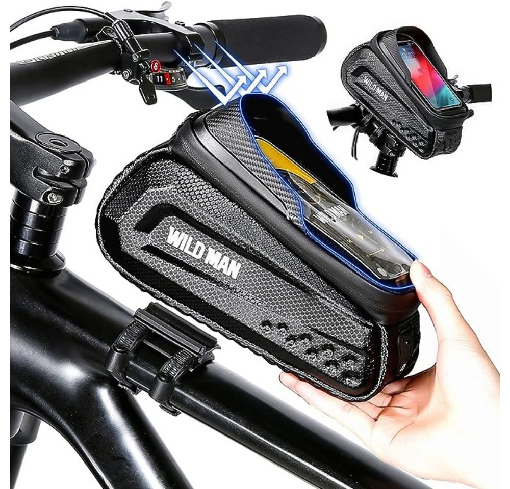 HEYHIPPO Fahrradtasche Fahrrad Rahmentasche wasserdicht Touchscreen mit Sonnenblende von HEYHIPPO