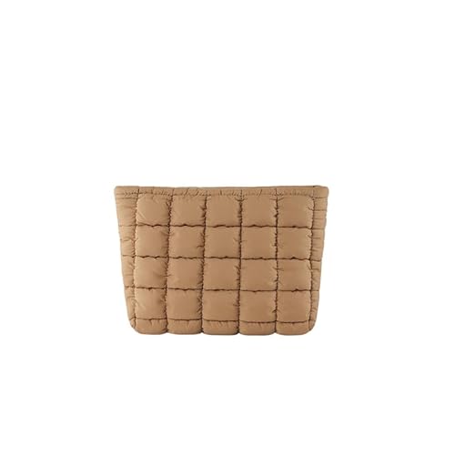 HFLZBRO Gesteppte Make-up-Tasche, Kosmetiktasche, Reise-Kulturbeutel, Organizer, Clutch für Damen (Braun) HFLZBRO Gesteppte Make-up-Tasche, Kosmetiktasche, Reise-Kulturbeutel, Organizer, Clutch für Damen (Braun) von HFLZBRO