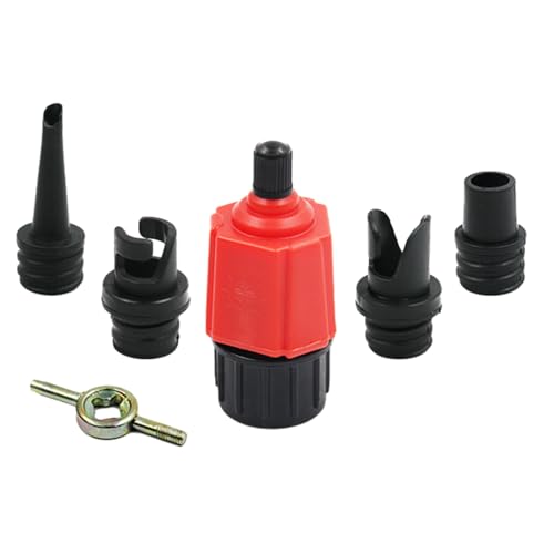 SUP Pumpenadapter, SUP Adapter für Kompressor, Stand Up Paddle Board Luftpumpe Adapter, Mit 4 Gasdüse Sup Ventil für Inflatable Paddle Boards, Schlauchboote Stand-up Board, Aufblasbarer Bett (rosa) SUP Pumpenadapter, SUP Adapter für Kompressor, Stand Up Paddle Board Luftpumpe Adapter, Mit 4 Gasdüse Sup Ventil für Inflatable Paddle Boards, Schlauchboote Stand-up Board, Aufblasbarer Bett (rosa) von HFMYGS