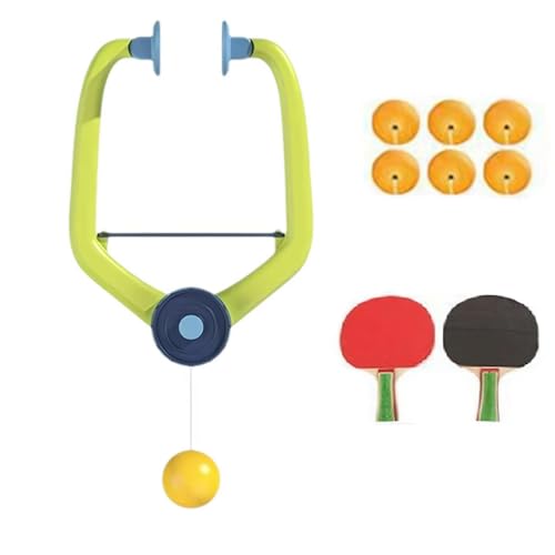 Tür-Tischtennisballspiel, tragbares Tischtennisball-Set, Indoor-Tischtennis-Trainingsgerät, Tür-Pong-Spiel über der Tür für Zuhause (Farbe B 1 Set) von HFSAZJ