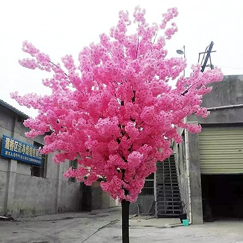 Künstlicher weißer Kirschbaum mit mageren Blüten, Baum mit mageren Seiden- -Blumen, künstlicher Baum mit mageren Pfirsichblüten für Hochzeit, Party, Heimdekoration, Innen- und Außenbereich, Gärten, 2 von HGJHJJHK