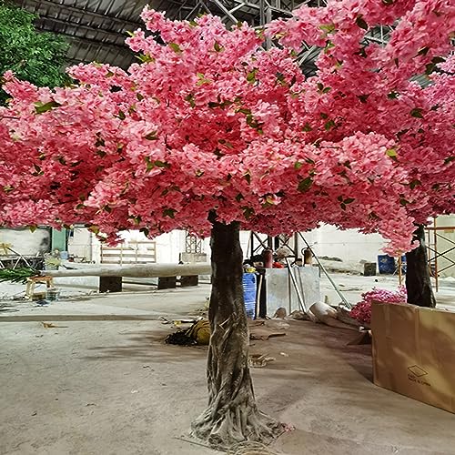 Künstlicher weißer Magerblüten-Kirschbaum, Magerseiden- -Blumenbaum, künstlicher Magerpfirsichblütenbaum für Hochzeitsfeier, Heimdekoration, Innen- und Außengärten, 1,8 x 1 m/5,9 x 3,2 Fuß Decoration von HGJHJJHK