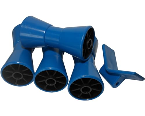 HGW Set für Bootstrailer - 4* Kielrolle & 1*Bughalter blau PE HGW Set für Bootstrailer - 4* Kielrolle & 1*Bughalter blau PE von HGW