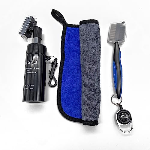 HH-Golf Golfschläger-Reiniger-Set, inkl. Wasserspray Golf-Reinigungsbürste, Handtuch und Golfbürste mit Rillenreiniger HH-Golf Golfschläger-Reiniger-Set, inkl. Wasserspray Golf-Reinigungsbürste, Handtuch und Golfbürste mit Rillenreiniger von HH-GOLF