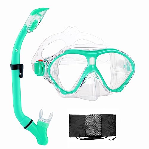 HH HHAO SPORTKinder Schnorchelset Tauchset Schnorchelmaske Premium Faltbarer Silikon Dry Schnorchel und Anti-Leck Anti-Fog Taucherbrille Professionelle Schnorchel Set für Kinder HH HHAO SPORTKinder Schnorchelset Tauchset Schnorchelmaske Premium Faltbarer Silikon Dry Schnorchel und Anti-Leck Anti-Fog Taucherbrille Professionelle Schnorchel Set für Kinder von HH HHAO SPORT