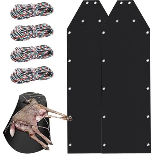 HHDOMLTH Deer Drag Schlitten, Hochleistungs-Dead Sled Deer Drag Mit 2 Stück Deer Drag Strap, Deer Cart Game Hauler, Verdicktes, Reißfestes Jagdzubehör Und Ausrüstung(2pcs) von HHDOMLTH