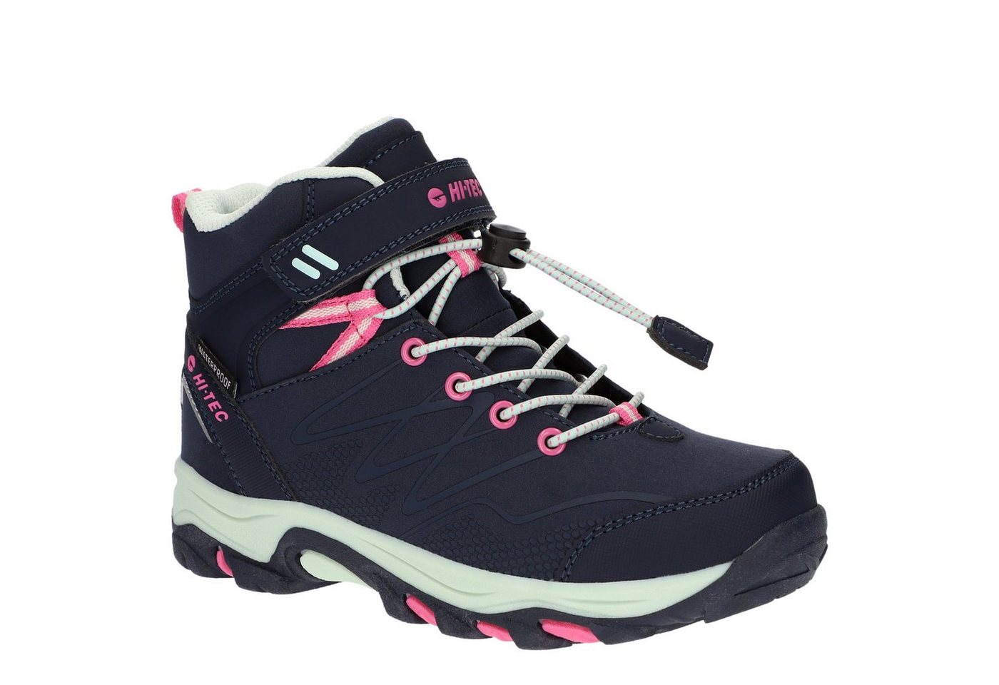 HI-TEC work Hi-Tec Blackout Mid WP Jr marineblau/pink Wanderschuh von HI-TEC work