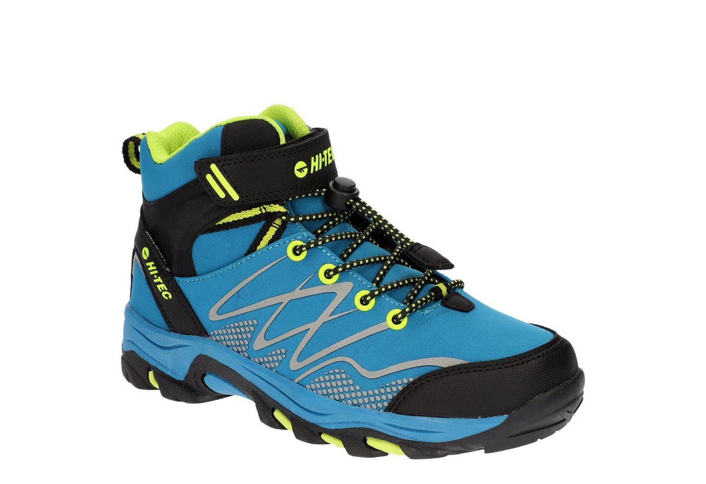 HI-TEC work Hi-Tec Blackout Mid WP Jr schwarz/lime Wanderschuh von HI-TEC work