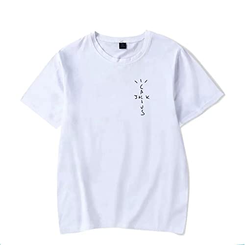 HIAPES Travis Scott Cartoon Grafik T Shirt Mode Retro Kurzärmelig Übergröße, Herren/Damen, Mode Y2K Stil Baumwoll Tops Sommer Oberteile Mit Rundhalsausschnitt Übergröße-Khaki||XS von HIAPES