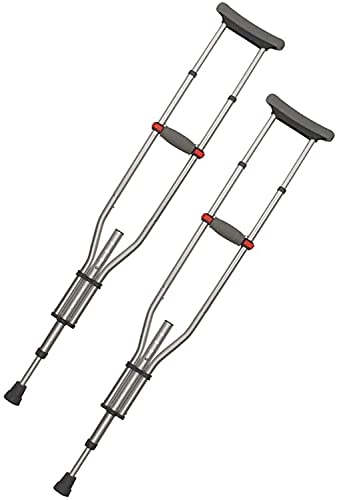 Krücken für Erwachsene Unterarmkrücken für verstellbare, leichte, verstellbare, klappbare Achselkrücken aus Aluminium Krücken für behinderte ältere Menschen für Erwachsene und Jugendliche Ideal für von HIARAN