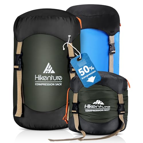 HIKENTURE Kompressionssack 10L/14L/20L/30L, 50% Mehr Stauraum! Wasserfester & Ultraleichter Kompressionssack für Schlafsack, Aufbewahrungstasche für Camping, Outdoor, Wandern, Reisen (Dark Green-30L) HIKENTURE Kompressionssack 10L/14L/20L/30L, 50% Mehr Stauraum! Wasserfester & Ultraleichter Kompressionssack für Schlafsack, Aufbewahrungstasche für Camping, Outdoor, Wandern, Reisen (Dark Green-30L) von HIKENTURE
