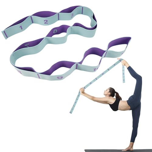 Dehnungsband mit 11 Schlaufen,Yoga Stretching Band,Yoga Stretch Gurt,Fitnessbänder Yoga Stretch,Fitness Yoga Stretch Gurt,Yogagurt mit Schlaufen für Pilates Tanz Gymnastik Effektives Dehnung Dehnungsband mit 11 Schlaufen,Yoga Stretching Band,Yoga Stretch Gurt,Fitnessbänder Yoga Stretch,Fitness Yoga Stretch Gurt,Yogagurt mit Schlaufen für Pilates Tanz Gymnastik Effektives Dehnung von HIKPACKER