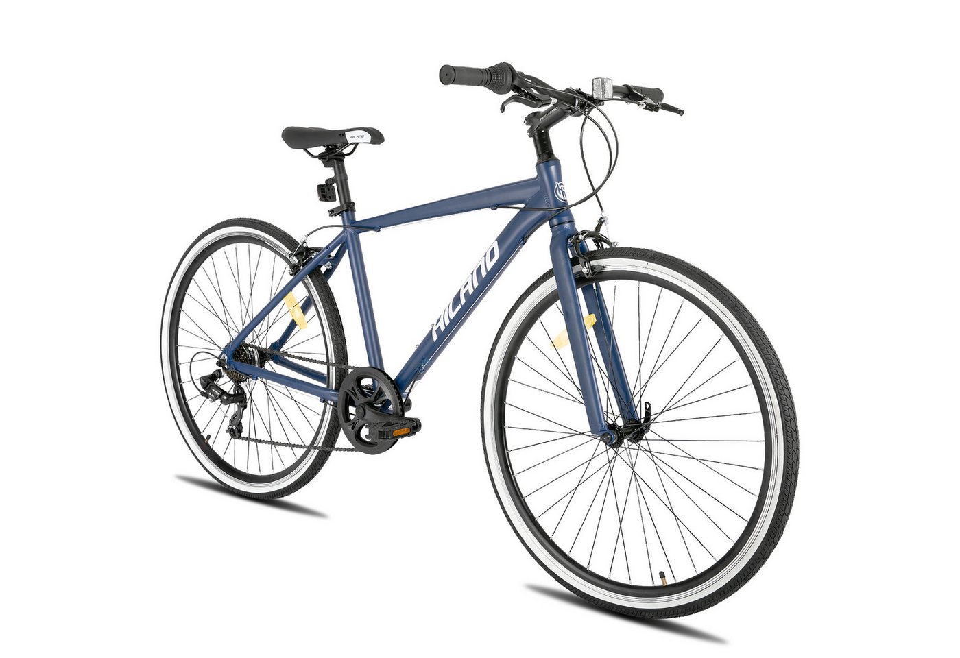 HILAND Cityrad 28 Zoll Damen Fahrrad Hybrid Fahrrad Trekkingrad für Frauen, 700C Räder mit 7 Gang, Felgenbremse, Leichter Rahmen von HILAND