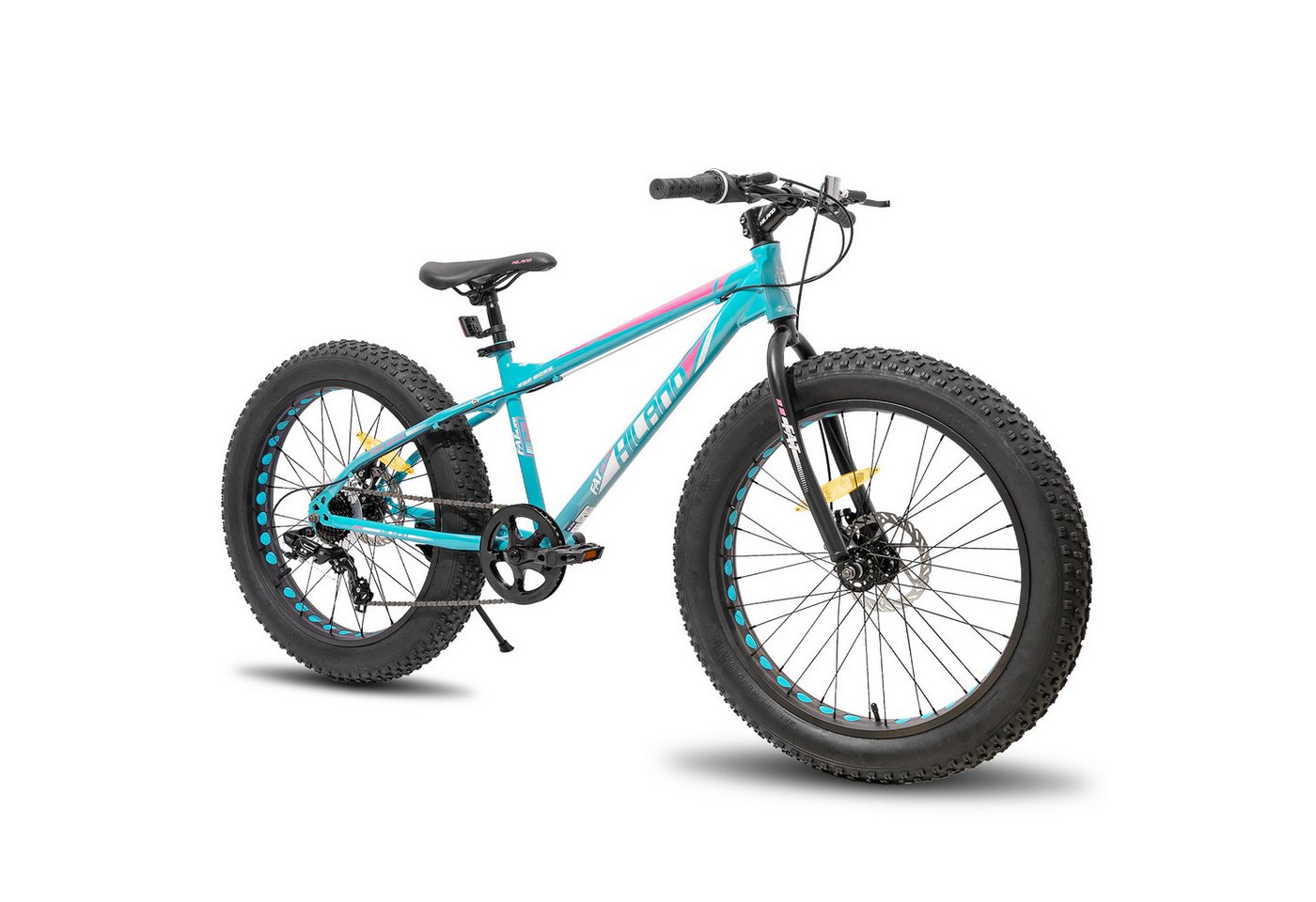 HILAND Fatbike 20 24 26 Zoll Kinder Fat Tire Fahrrad für Jungen Mädchen, Kinderfahrrad 7-Gang, Doppel scheibenbremse Kinder Mountainbike HILAND Fatbike 20 24 26 Zoll Kinder Fat Tire Fahrrad für Jungen Mädchen, Kinderfahrrad 7-Gang, Doppel scheibenbremse Kinder Mountainbike von HILAND