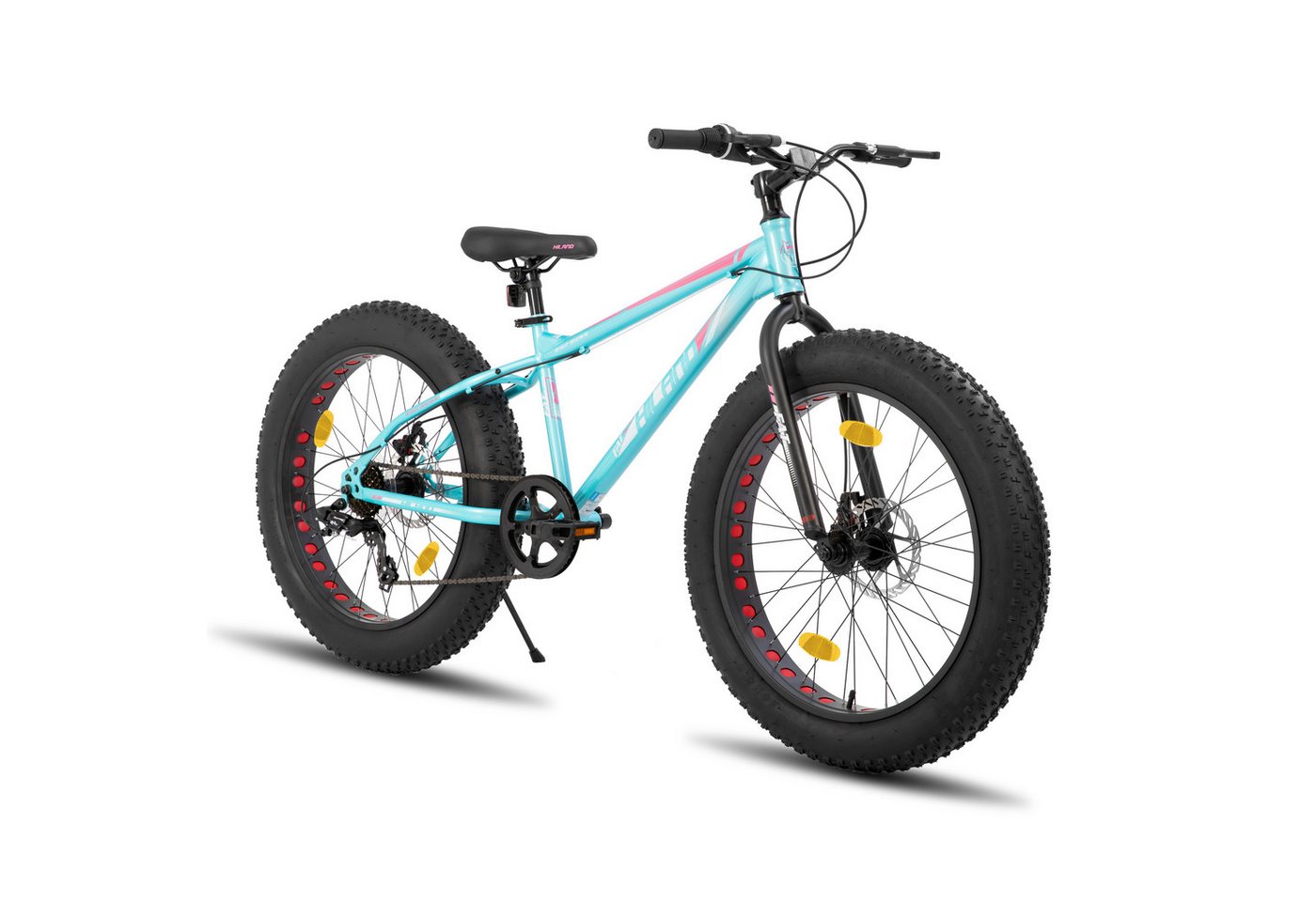 HILAND Fatbike 20 24 26 Zoll Kinder Fat Tire Fahrrad für Jungen Mädchen, Kinderfahrrad 7-Gang, Doppel scheibenbremse Kinder Mountainbike HILAND Fatbike 20 24 26 Zoll Kinder Fat Tire Fahrrad für Jungen Mädchen, Kinderfahrrad 7-Gang, Doppel scheibenbremse Kinder Mountainbike von HILAND