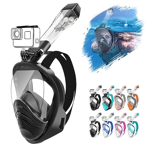 HINATAA 180°-Vollgesichts-Schnorchelmaske, doppeltes schwimmendes Ball-Design, auslaufsichere Atmung, vollständig trocken, Anti-Beschlag-Atmungssystem, Schnorchelmaske, professionelles Schnorchel-Set HINATAA 180°-Vollgesichts-Schnorchelmaske, doppeltes schwimmendes Ball-Design, auslaufsichere Atmung, vollständig trocken, Anti-Beschlag-Atmungssystem, Schnorchelmaske, professionelles Schnorchel-Set von HINATAA