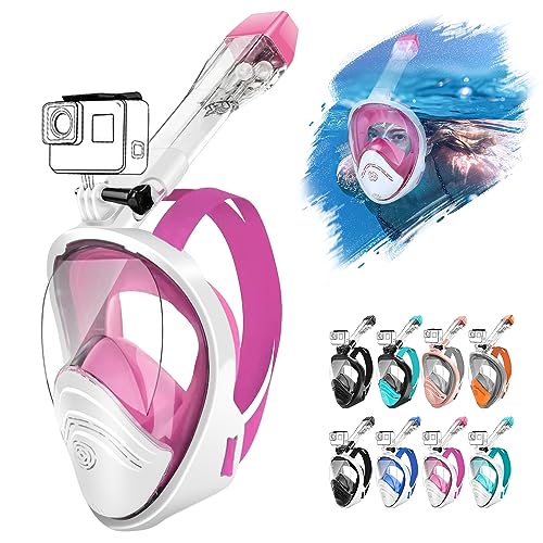 HINATAA 180°-Vollgesichts-Schnorchelmaske, doppeltes schwimmendes Ball-Design, auslaufsichere Atmung, vollständig trocken, Anti-Beschlag-Atmungssystem, Schnorchelmaske, professionelles Schnorchel-Set HINATAA 180°-Vollgesichts-Schnorchelmaske, doppeltes schwimmendes Ball-Design, auslaufsichere Atmung, vollständig trocken, Anti-Beschlag-Atmungssystem, Schnorchelmaske, professionelles Schnorchel-Set von HINATAA