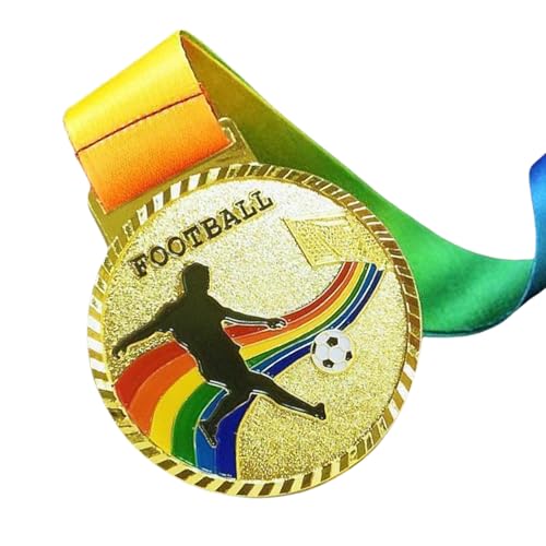 HIOPOIUYT Gold/Silber/Bronze-Metallpreise, Auszeichnungen, Fußballmedaillen für Kinder und Erwachsene, Auszeichnungsmedaillen für Wettbewerbe, Fußballspiele von HIOPOIUYT